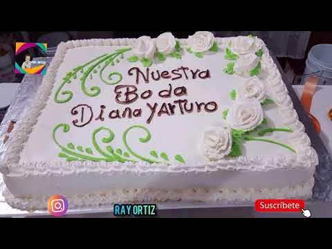 Pastel 3 leches para boda - YouTube