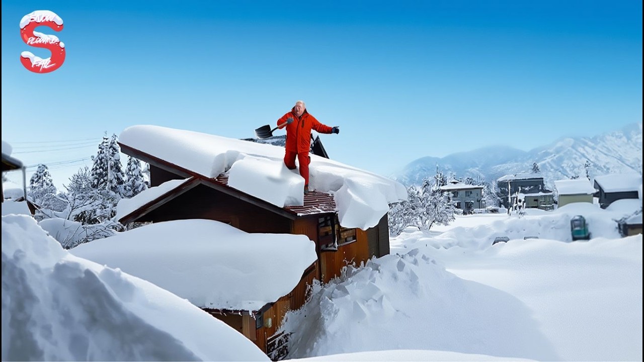 Skilled Snow Removal: Massive Roof Avalanche | Extreme Challenging Roof Snow Clearing Moments #29