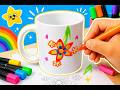 Easy Mug Painting Design at Home ☕✨ | Simple DIY Cup Decoration Idea for Beginners