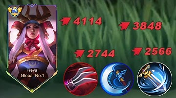 UNLI CRITICAL BUILD ON FREYA IS NEW META??? ( MUST TRY ) FREYA BEST BUILD 2024 - MLBB