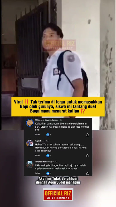 Viral: A student who doesn't accept being reprimanded #student #teacher