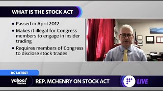 Rep. Patrick McHenry (R-NC) discusses the stock act, plus crypto and stablecoin regulation