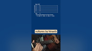 vultures by hiraeth- Acoustic Guitar Tab #shorts