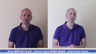 Canon Legria HF200 - Part 2 - Screen Menus & Video Footage Comparison