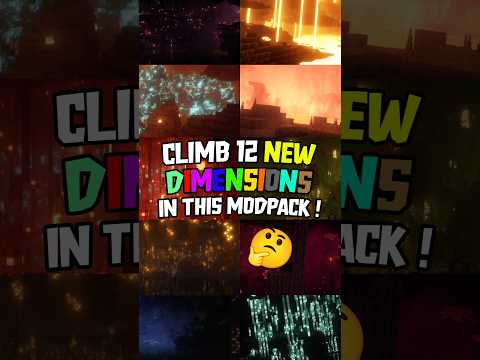⛰️ CLIMB 12 NEW DIMENSIONS in this MINECRAFT modpack ! | Minecraft ...