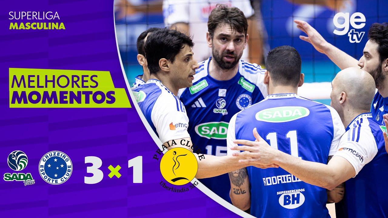 CRUZEIRO 3 X 1 PRAIA CLUBE | MELHORES MOMENTOS | SUPERLIGA MASCULINA DE VÔLEI 2025/26 | ge tv