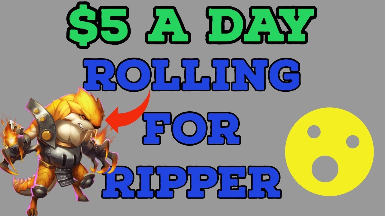 ROLLING 25K GEMS FOR RIPPER. HERO COLLECTOR. $5 A DAY. CASTLE CLASH.