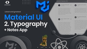 React Material UI Tutorial | 2. Typography