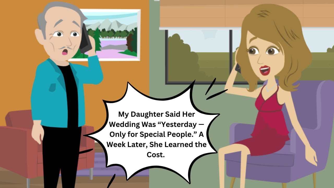 Моя дочь сказала, что её свадьба была «вчера — только для особенных людей». Неделю спустя она узн...