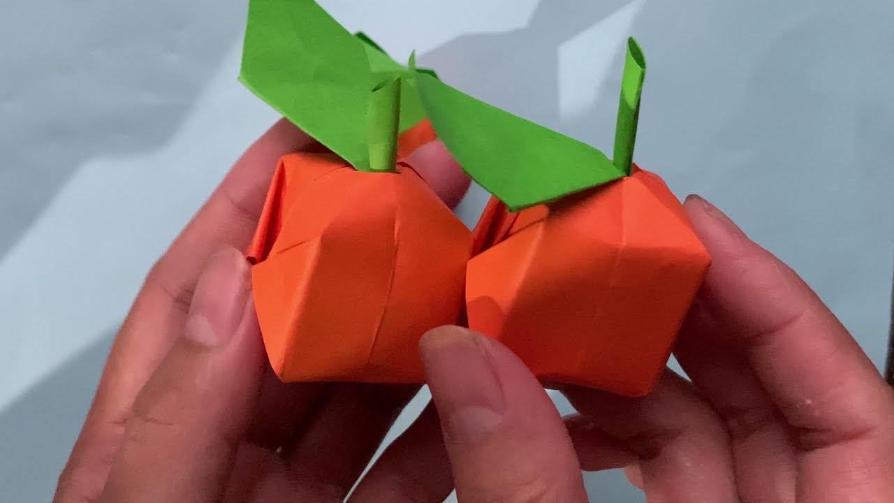 Origami fruit/how to create a paper orange  / DIY / Craft