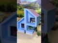 create a stunning 2 floor house  garage and perfect paints #shortsfeed #satisfying #shorts #mrzofy