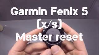 Garmin Fenix 5 master reset screenshot 3