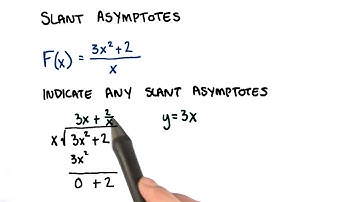 Slant Asymptotes - College Algebra