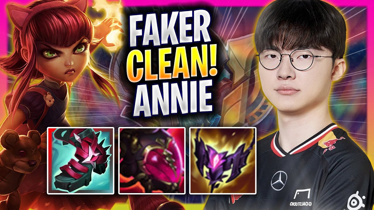 FAKER IS SO CLEAN WITH ANNIE! - T1 Faker Plays Annie MID vs Azir ...