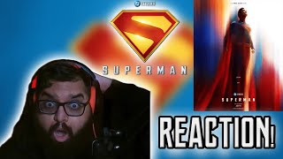 Superman Poster and Teaser Trailer Announcement Reaction!| DCU| James Gunn | David Corenswet