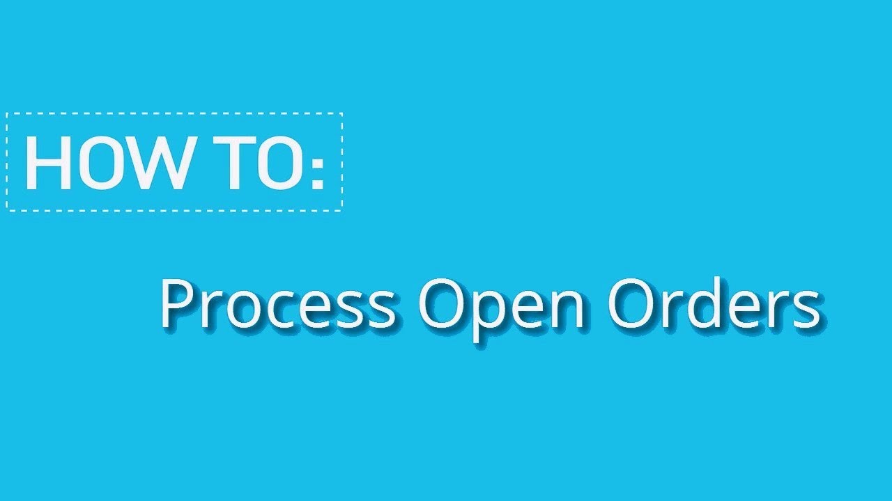 How To Process an Order YouTube How To Process an Order YouTube