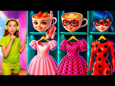Ballerina Cappuccina transforms into Ladybug! Amazing Italian Brainrot makeover!