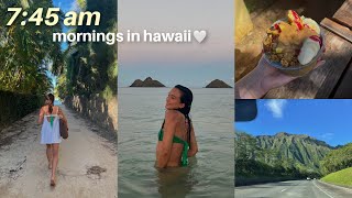 spend the morning with me in hawaii!  beach swim, journalling, grwm + special announcement!