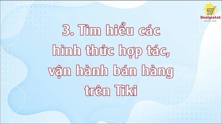 Tiki Seller Center - Trung tâm quản lý bán hàng cho người bán