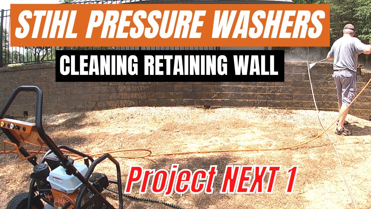CLEANING RETAINING WALL YouTube