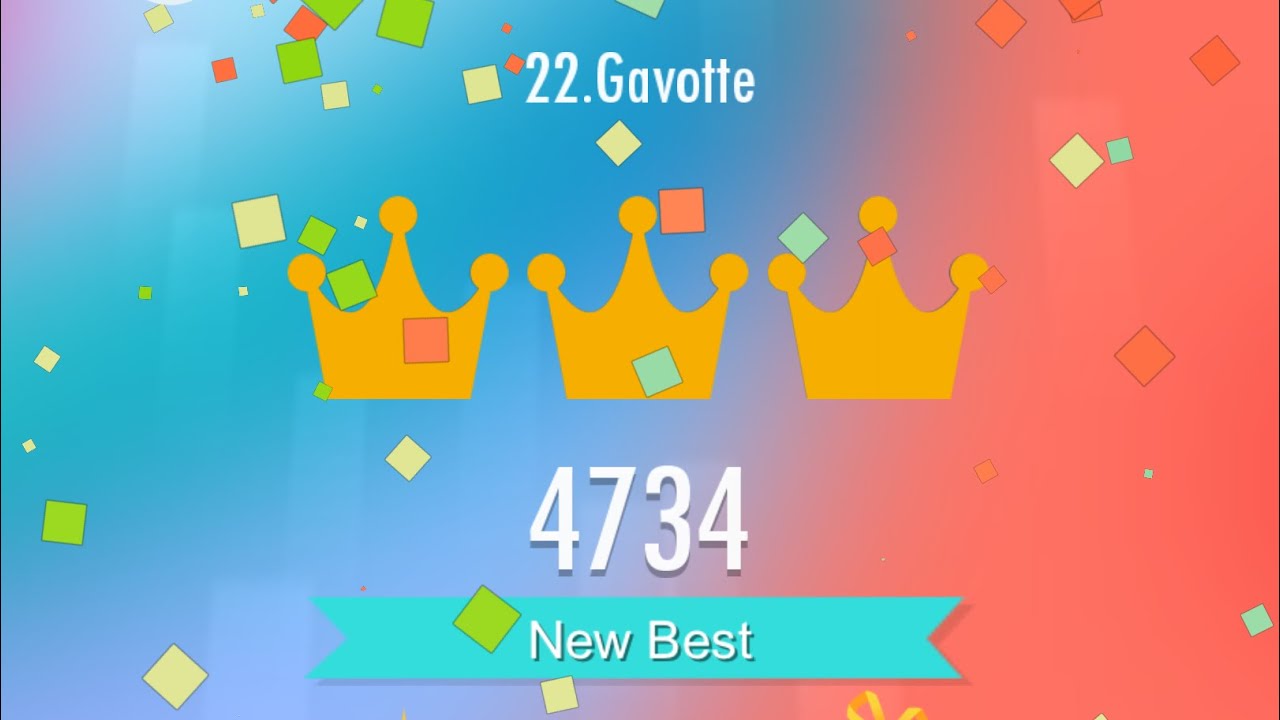 Piano Tiles 2 - Gavotte - 4734 (2 lag deaths)