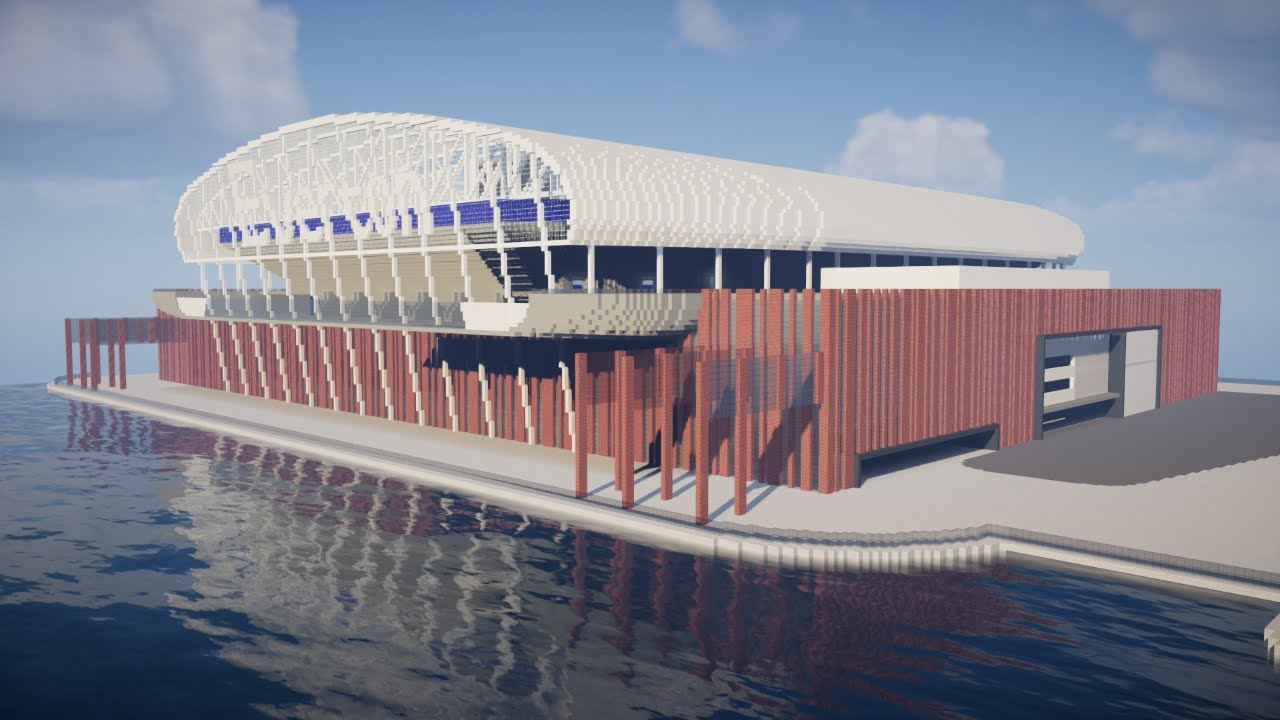 Minecraft Megabuild Bramley Moore Dock New Everton Fc Stadium Official Download Youtube