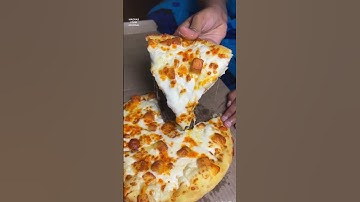 Thumbnail of 4 cheese pizza from dominos #ytshorts #shorts