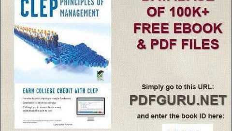 CLEP® Principles of Management Book + Online CLEP Test Preparation