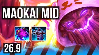 MAOKAI vs AURORA (MID) | Good KDA: 2/1/9 | NA Master | 26.9