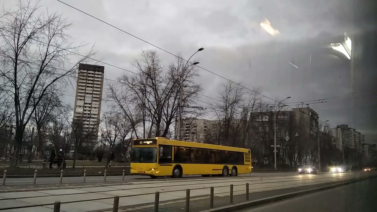 Поездка на МАЗ 105, борт 4705, марш 33Т - запись полного маршрута