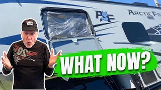 Broken RV Window. Temporary Fix Fails. 1,200 Miles From Home. No Replacement Available.