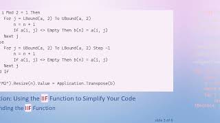 Mastering the IIF Function in VBA Loops for Excel