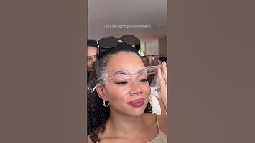 I got brow lamination with @benefitcosmetics 🧡 I