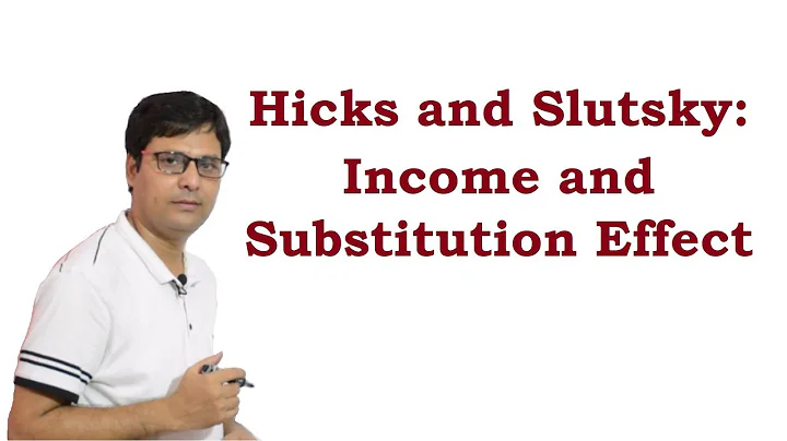 Hicks and Slutsky: Income and Substitution Effect