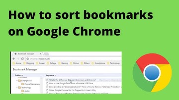 Google Chrome : Sort your bookmarks alphabetically