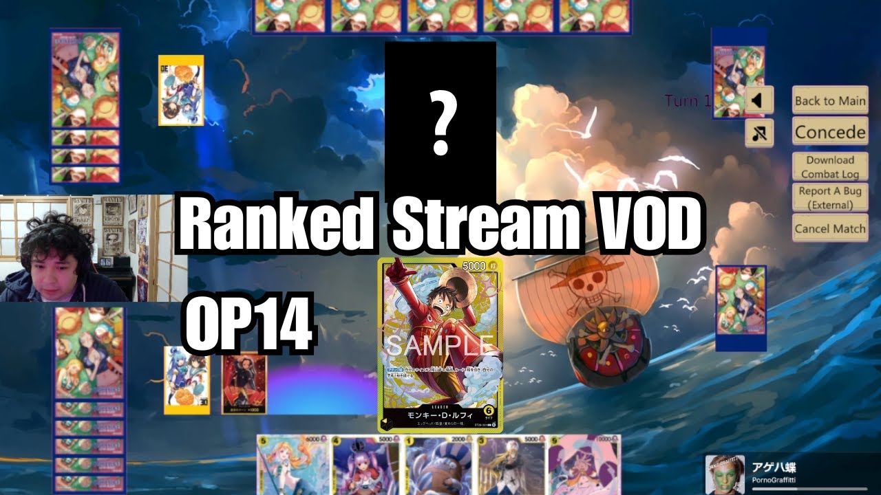 [OP14] Eastern Ranked Queue Stream VOD - One Piece Card Game Simulator Gameplay