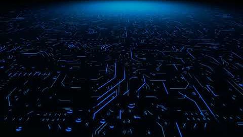 Circuit electronics, digital computer motherboard animation background - YouTube 4K video