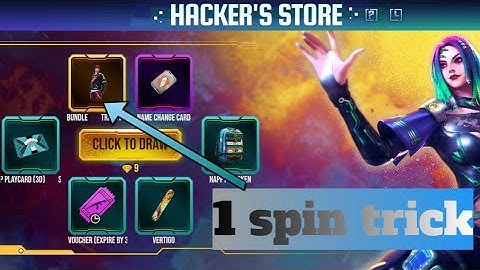 One spin trick 😱😱 | Hacker store free fire | free fire new event hacker store | new event