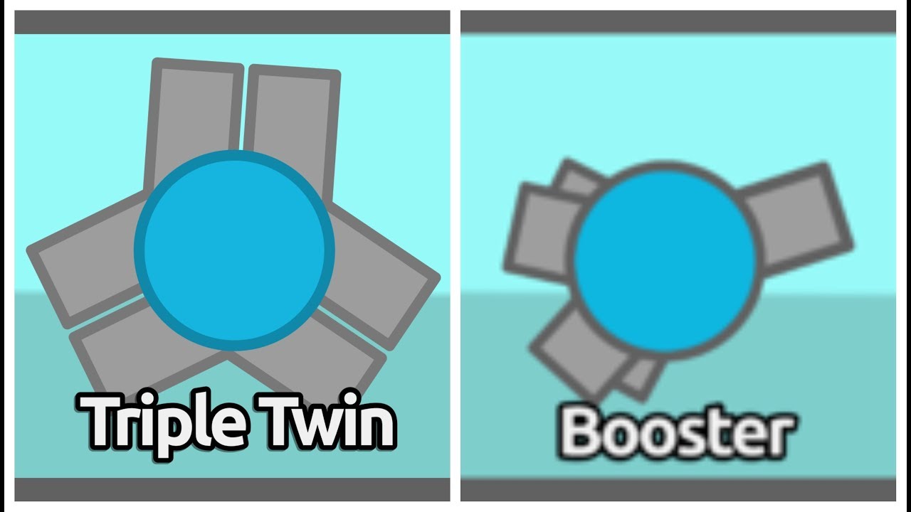 Triple Twin vs Booster (Diep io 1v1) YouTube