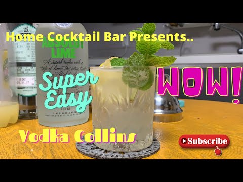 Cara membuat Cocktail Vodka Collins