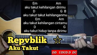 Kunci Gitar Aku Takut - Repvblik ( Tutorial Untuk Pemula ) By DE Kunta