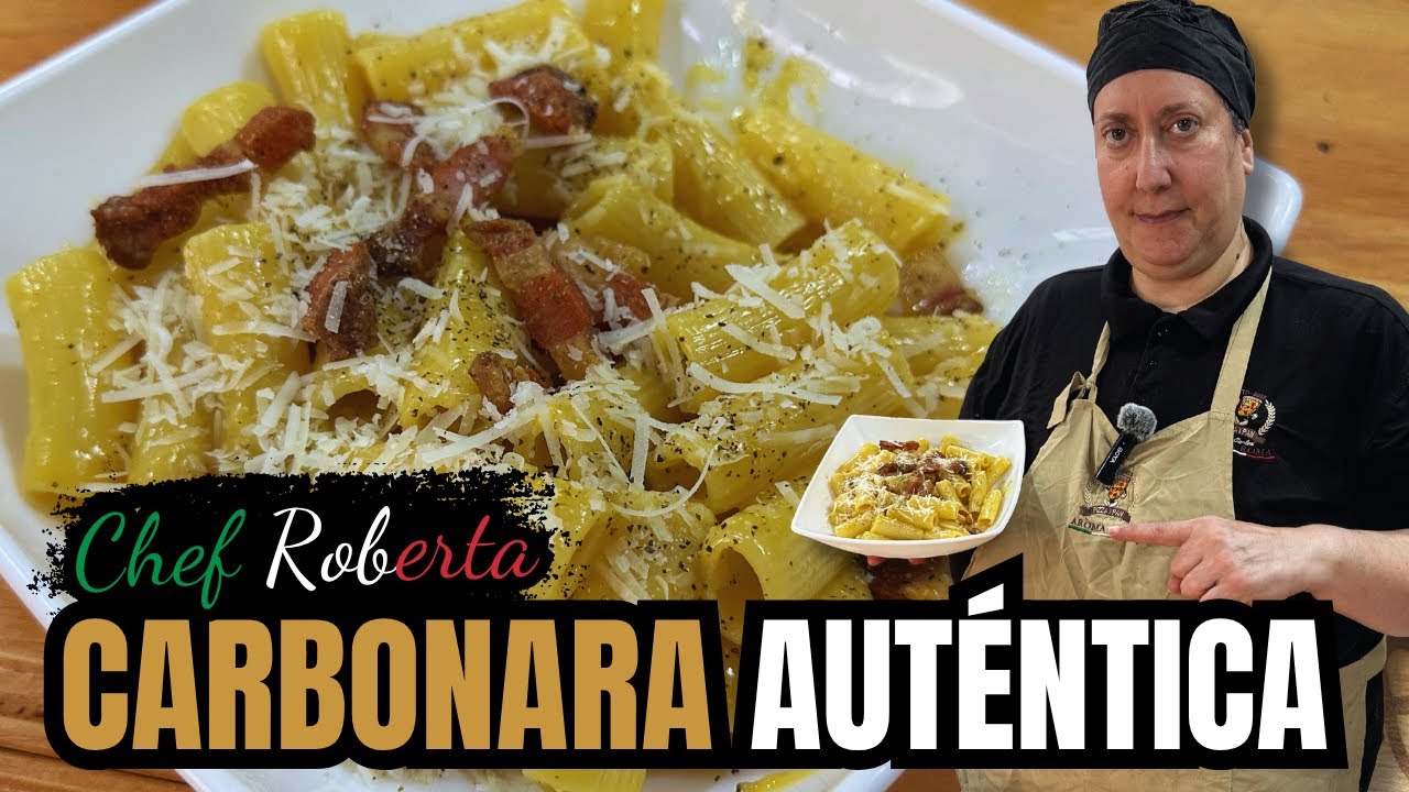 CARBONARA AUTÉNTICA: la Receta Romana Original (sin crema) 🇮🇹✨ || Italia con Chef Roberta