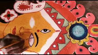 Short Video Maa Durga Tharmocal Painting