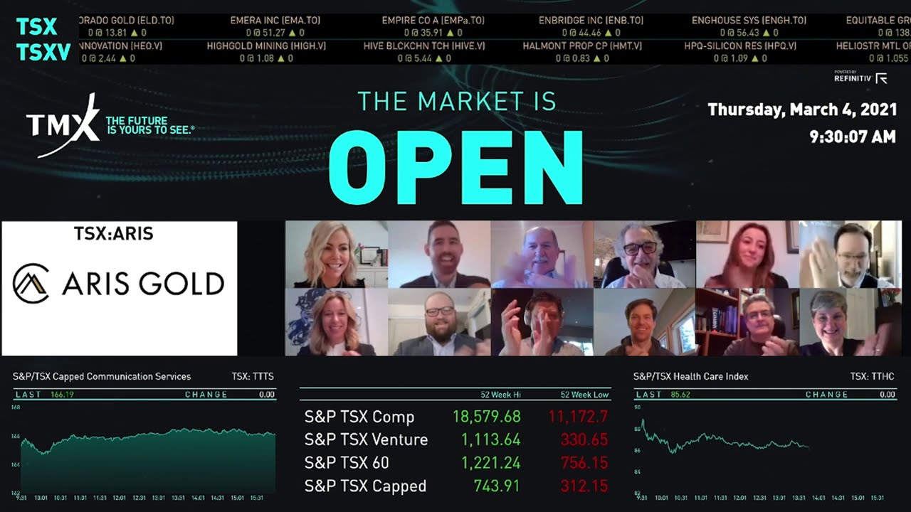 Aris Gold Virtually Opens The Market, March 4, 2021