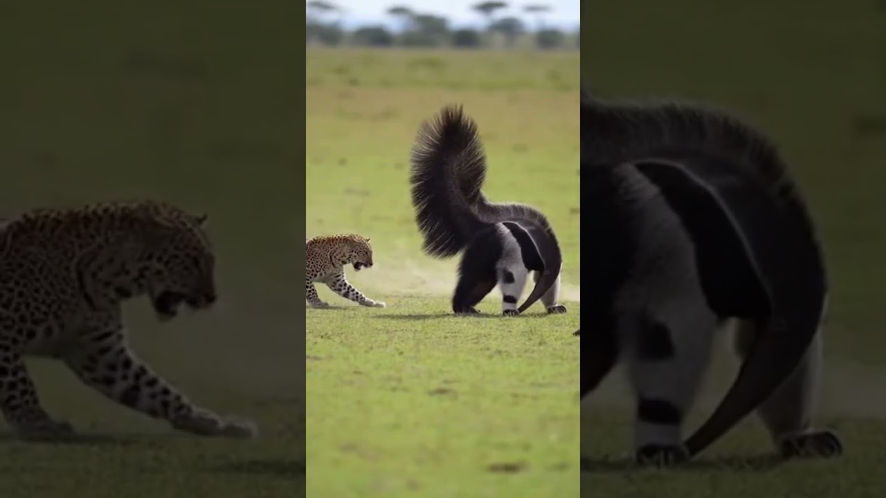 울버린 개미핥기VS표범자객/Wolverine Anteater VS Leopard Epic Showdown 