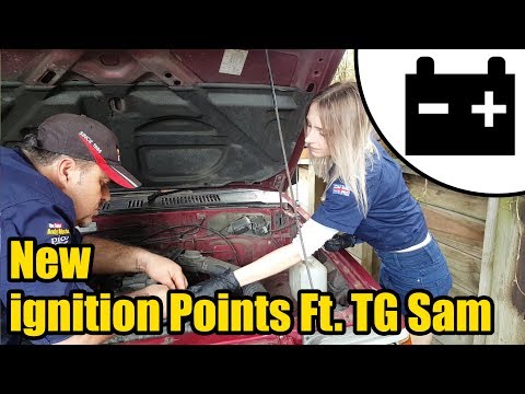 Fitting new ignition points Ft. Tool Girl Sam #1442