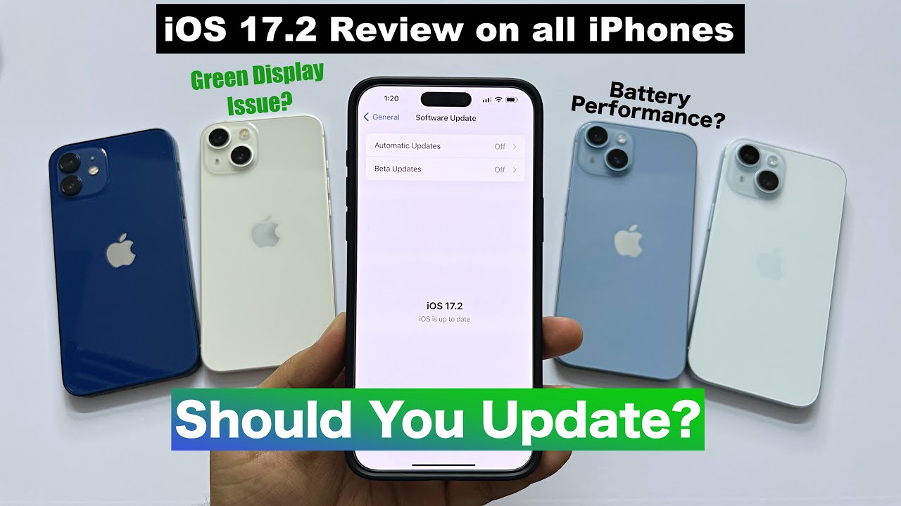 iOS 17.2 Review After 5 Days | Performance, Green Display, Battery Life ...