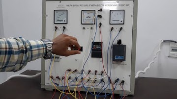 Electrical Machines Lab II -  Speed control of three phase induction motor using variable frequency