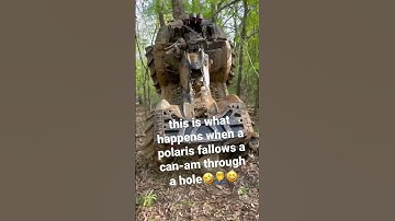 polaris gets sunk in hole🤦‍♂️🤦‍♂️🤦‍♂️