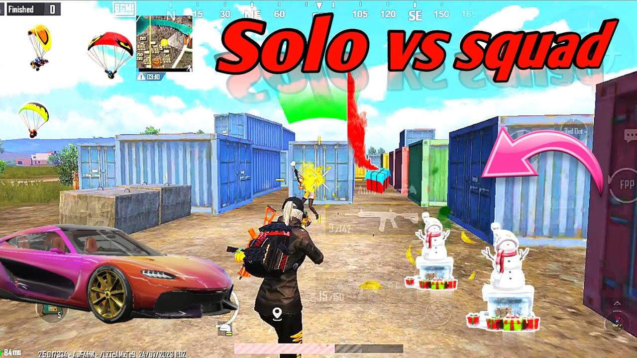 Solo vs squad clutch 🔥 | 1v4 clutch in bgmi 🚀🚀 @LitBoii @TheBixiOP ...